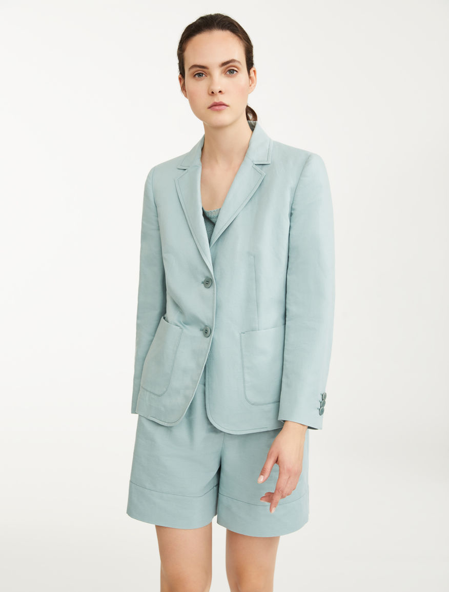 Blazer in cotone e lino Weekend Maxmara Blazer in cotone e lino Weekend Maxmara
