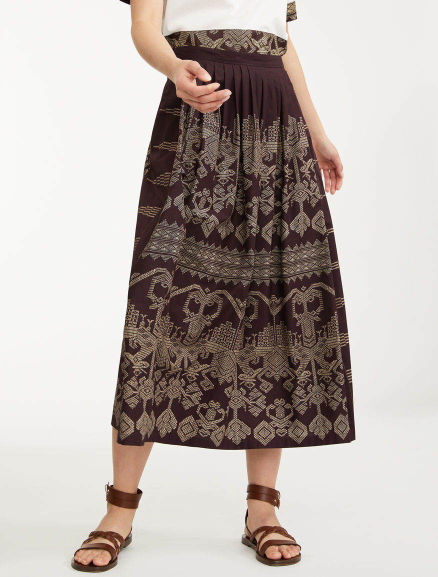Gonna in popeline di cotone Weekend Maxmara Gonna in popeline di cotone Weekend Maxmara