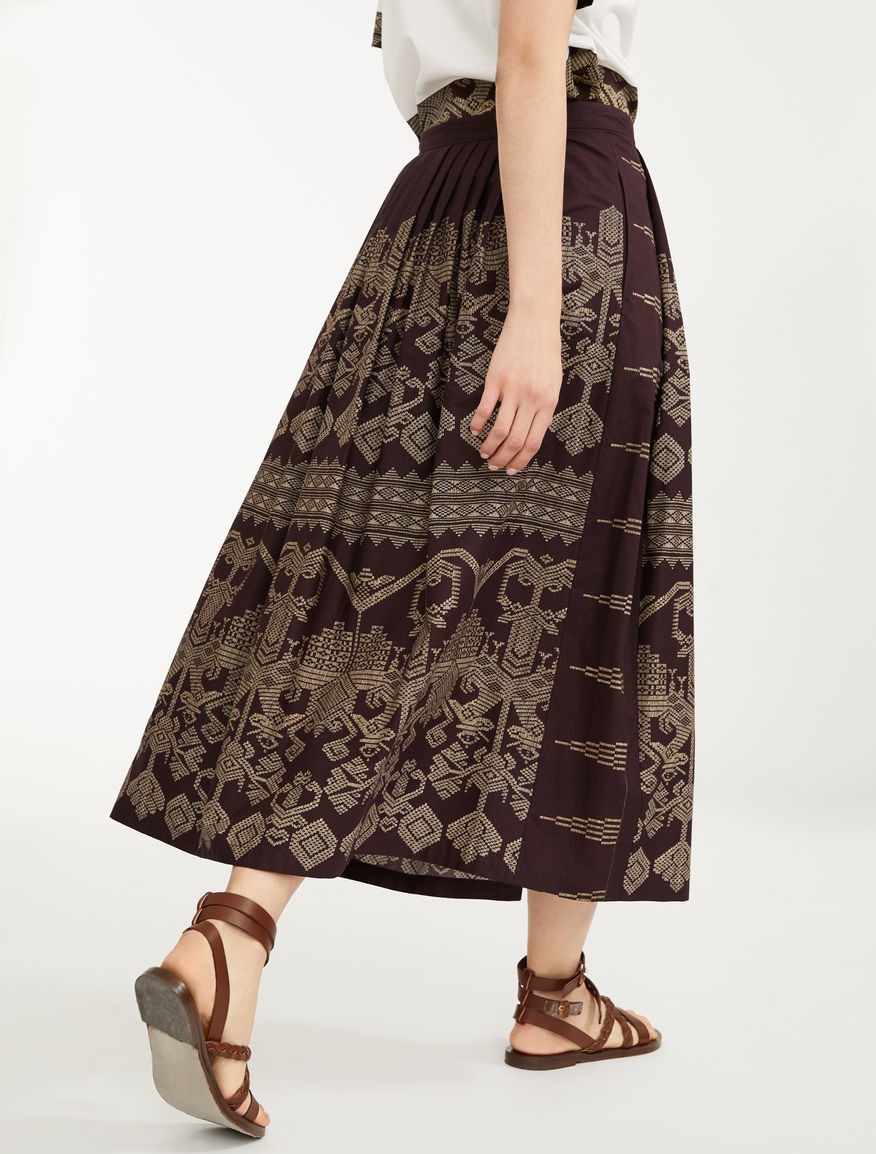 Gonna in popeline di cotone Weekend Maxmara Gonna in popeline di cotone Weekend Maxmara