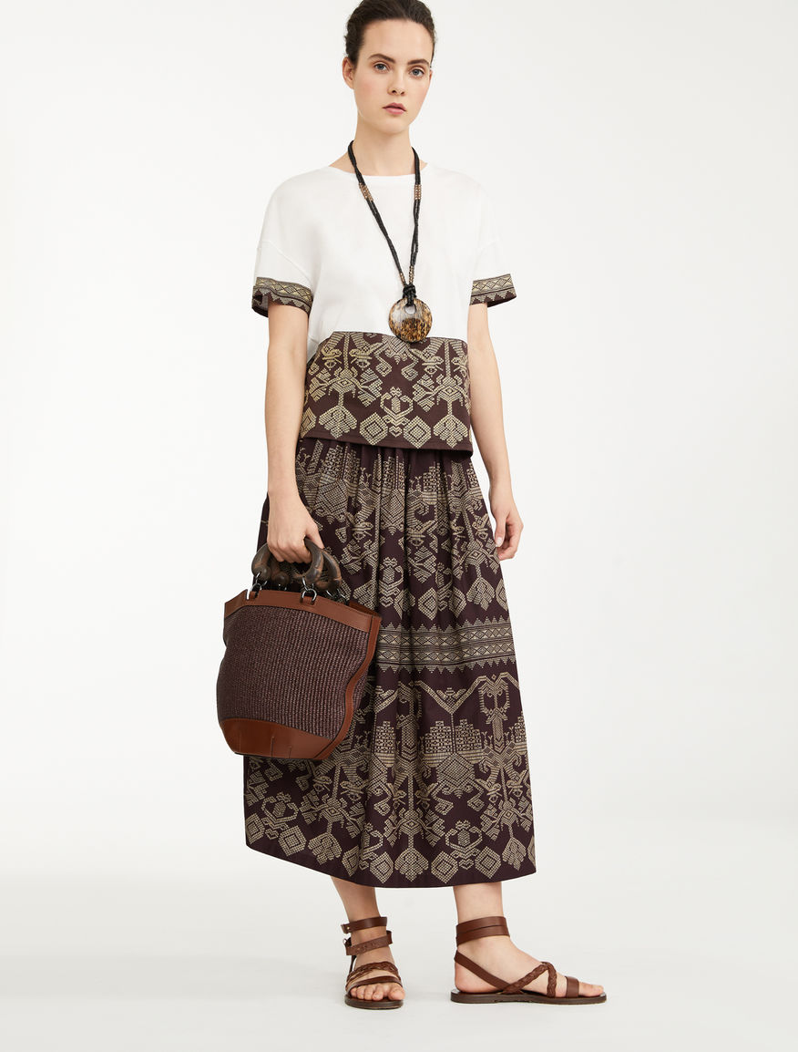 Gonna in popeline di cotone Weekend Maxmara Gonna in popeline di cotone Weekend Maxmara