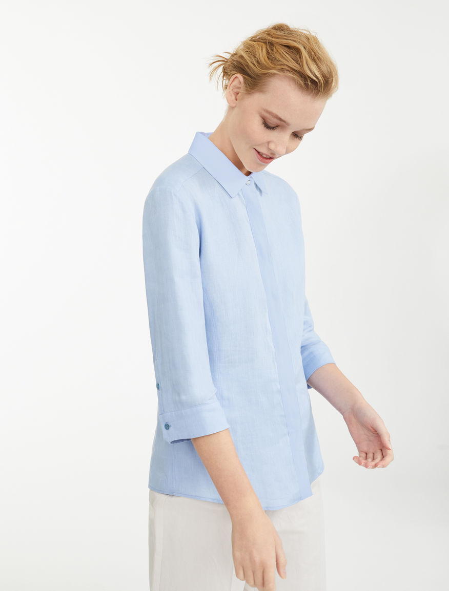 Camicia in tela di lino Weekend Maxmara Camicia in tela di lino Weekend Maxmara