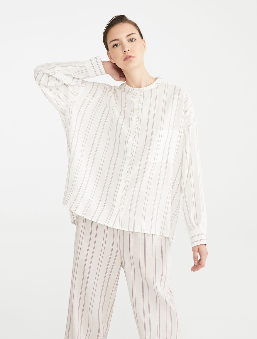 Camicia in tela di lino Weekend Maxmara Camicia in tela di lino Weekend Maxmara