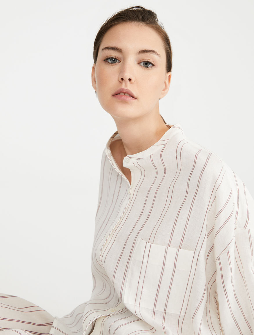 Camicia in tela di lino Weekend Maxmara Camicia in tela di lino Weekend Maxmara