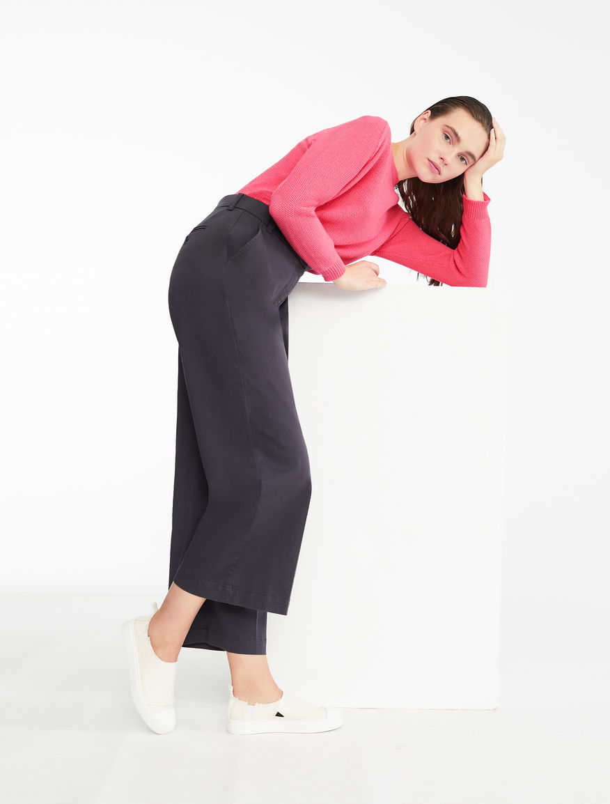 Pantaloni in twill di cotone Weekend Maxmara Pantaloni in twill di cotone Weekend Maxmara
