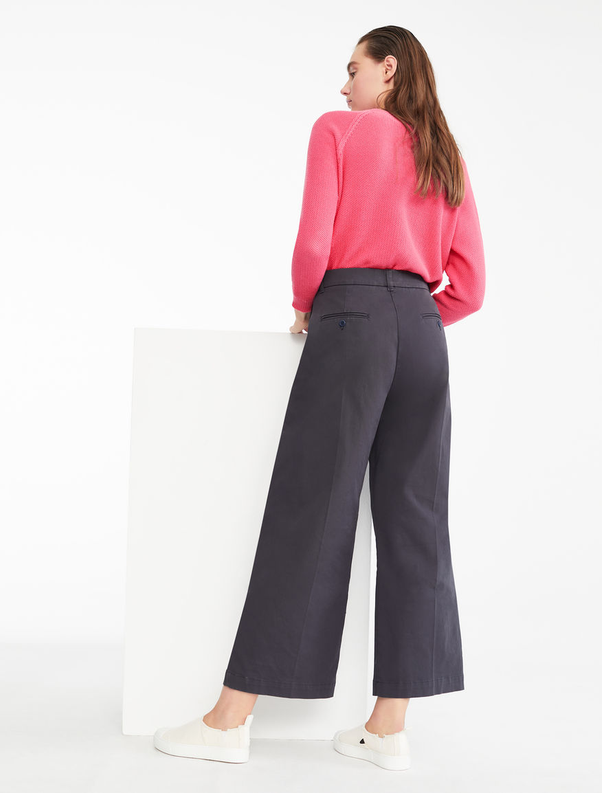 Pantaloni in twill di cotone Weekend Maxmara Pantaloni in twill di cotone Weekend Maxmara