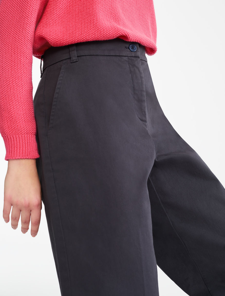 Pantaloni in twill di cotone Weekend Maxmara Pantaloni in twill di cotone Weekend Maxmara