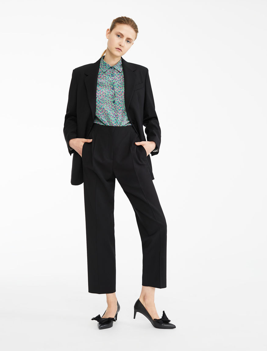 Wool and viscose twill trousers Weekend Maxmara Wool and viscose twill trousers Weekend Maxmara