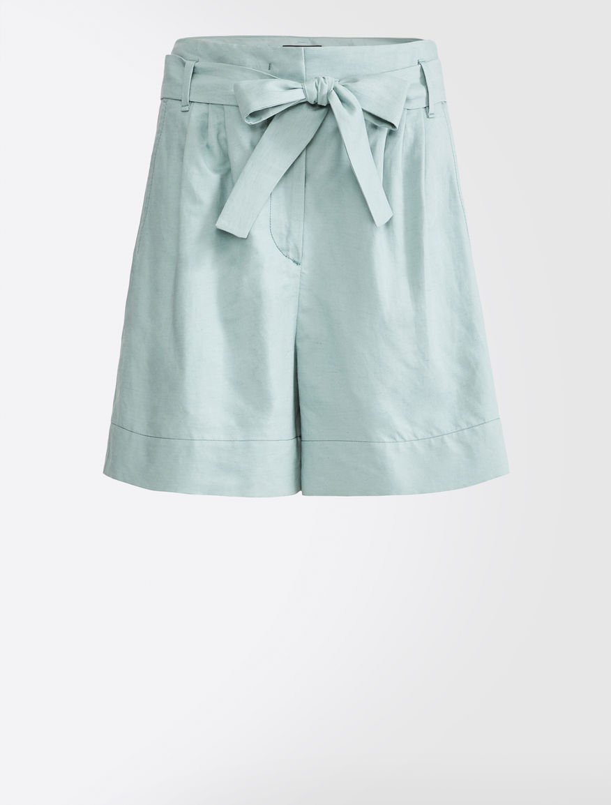 Pantaloni corti in cotone e lino Weekend Maxmara Pantaloni corti in cotone e lino Weekend Maxmara
