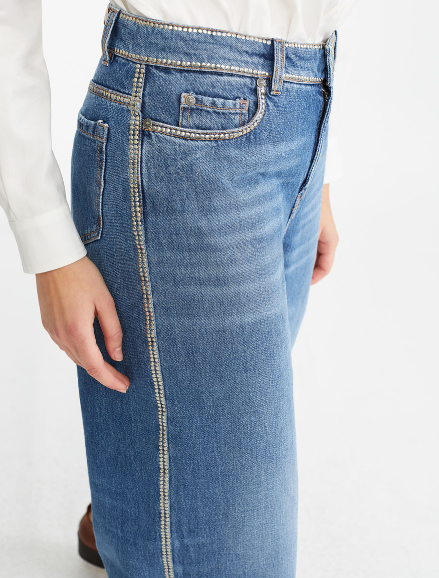Wide-leg denim jeans Weekend Maxmara Wide-leg denim jeans Weekend Maxmara