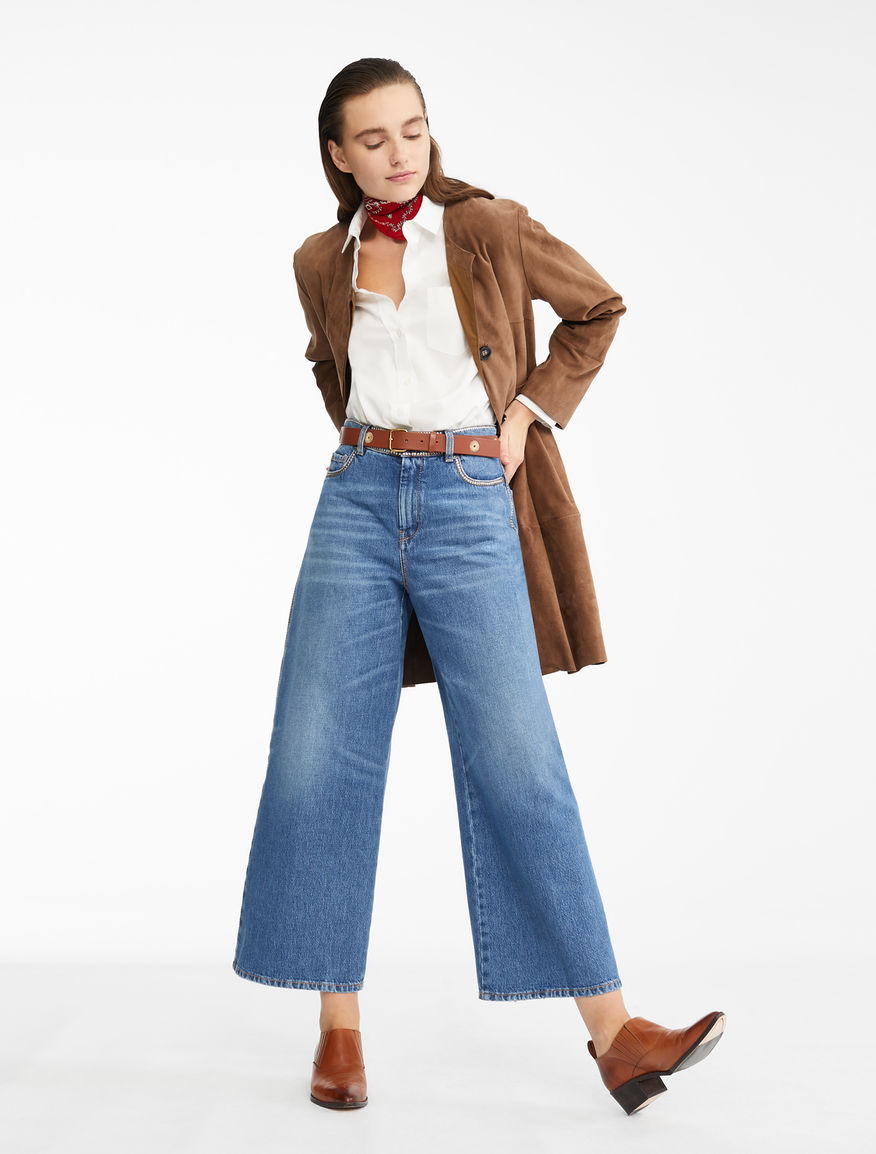 Wide-leg denim jeans Weekend Maxmara Wide-leg denim jeans Weekend Maxmara