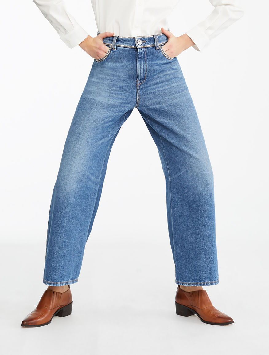 Wide-leg denim jeans Weekend Maxmara Wide-leg denim jeans Weekend Maxmara