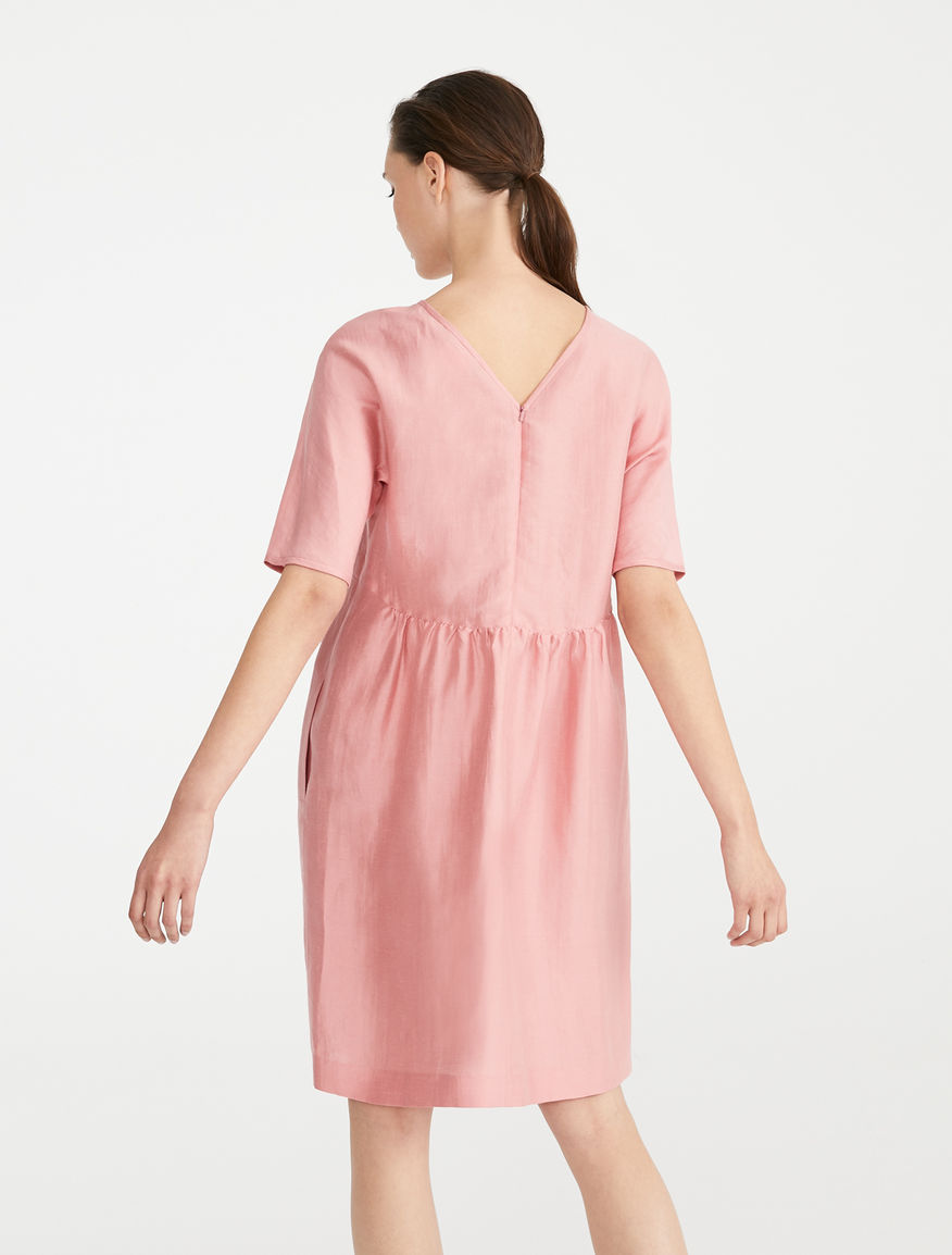 Dress in silk and linen satin Weekend Maxmara Dress in silk and linen satin Weekend Maxmara