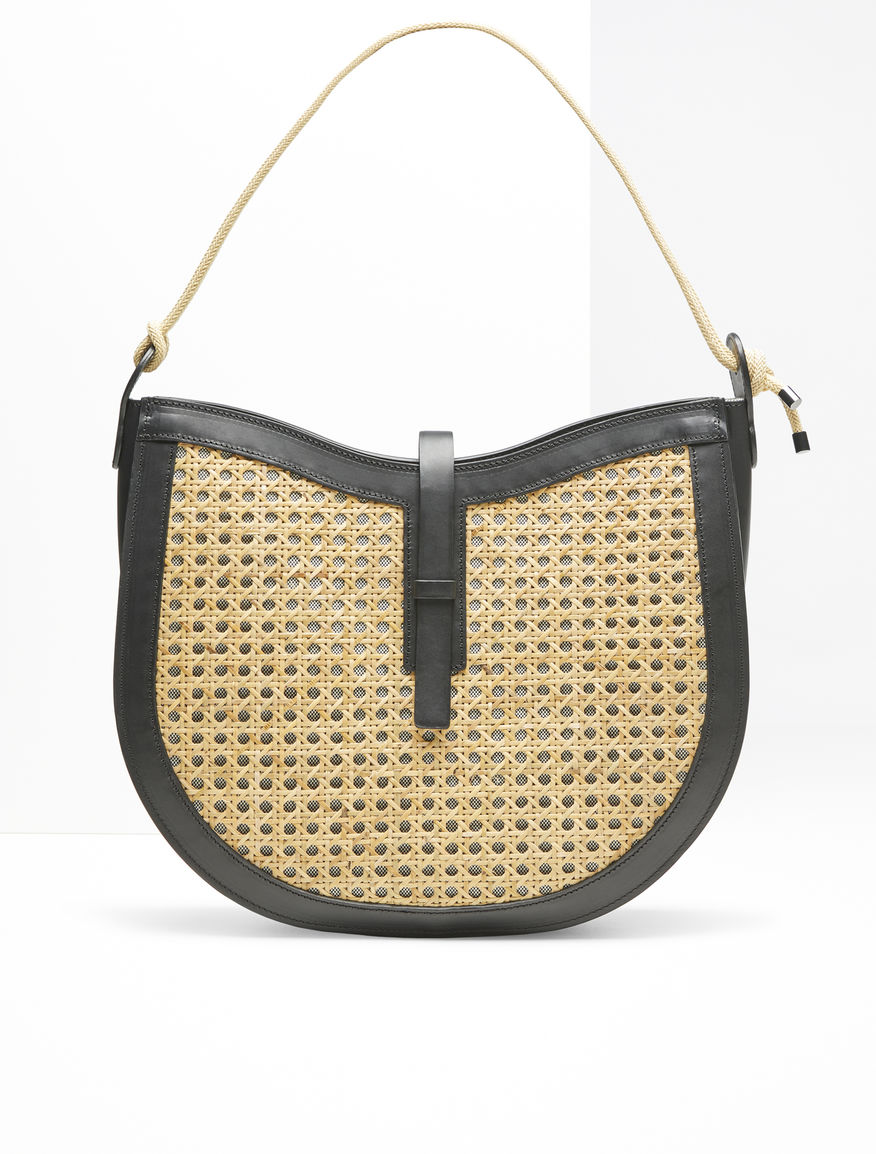 Hobo bag in paglia e pelle Weekend Maxmara Hobo bag in paglia e pelle Weekend Maxmara