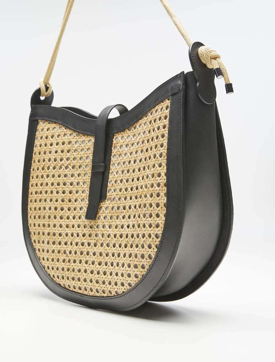 Hobo bag in paglia e pelle Weekend Maxmara Hobo bag in paglia e pelle Weekend Maxmara