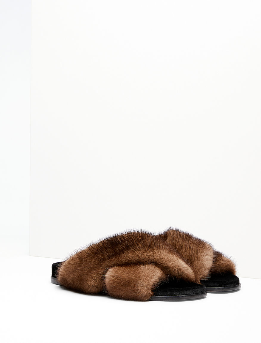 Mink and velvet sandals Weekend Maxmara Mink and velvet sandals Weekend Maxmara