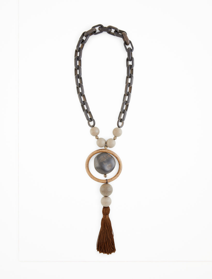 Collana in resina con nappina Weekend Maxmara Collana in resina con nappina Weekend Maxmara