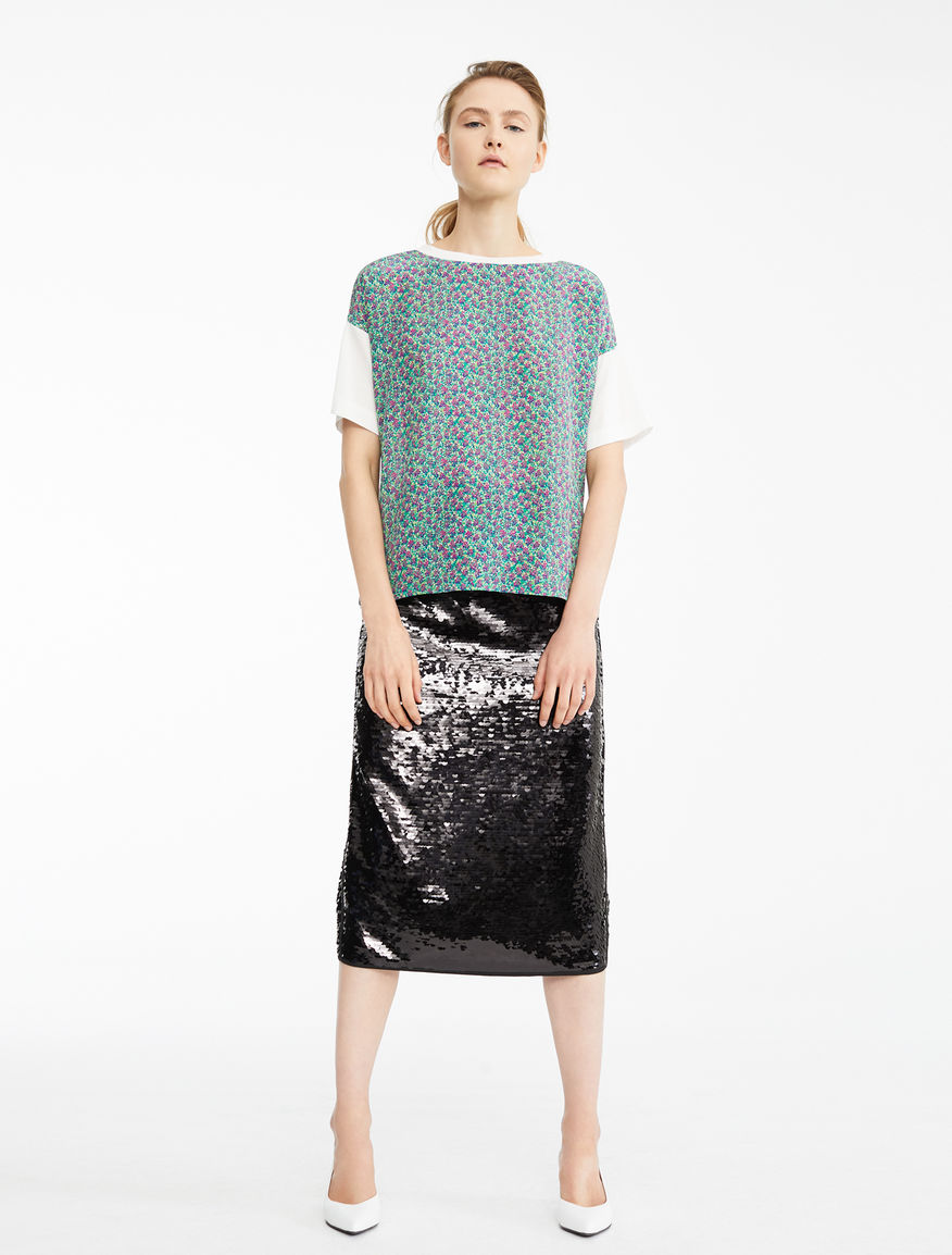 Silk and jersey T-shirt Weekend Maxmara Silk and jersey T-shirt Weekend Maxmara