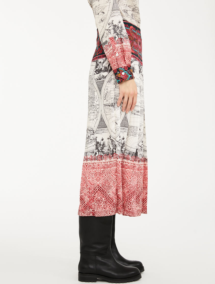 Printed twill dress Weekend Maxmara Printed twill dress Weekend Maxmara