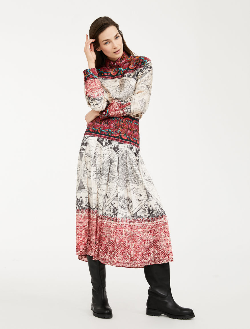 Printed twill dress Weekend Maxmara Printed twill dress Weekend Maxmara