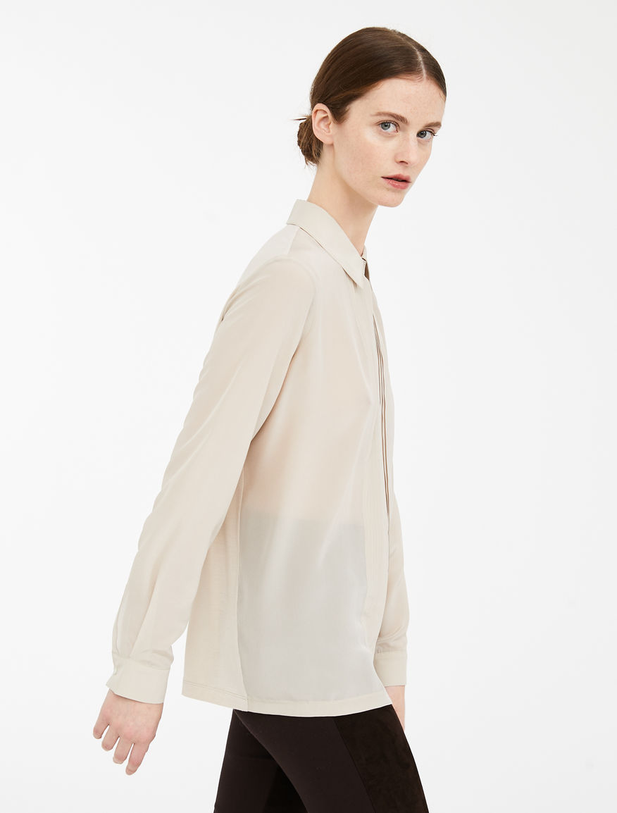 Jersey and silk crêpe shirt Weekend Maxmara Jersey and silk crêpe shirt Weekend Maxmara