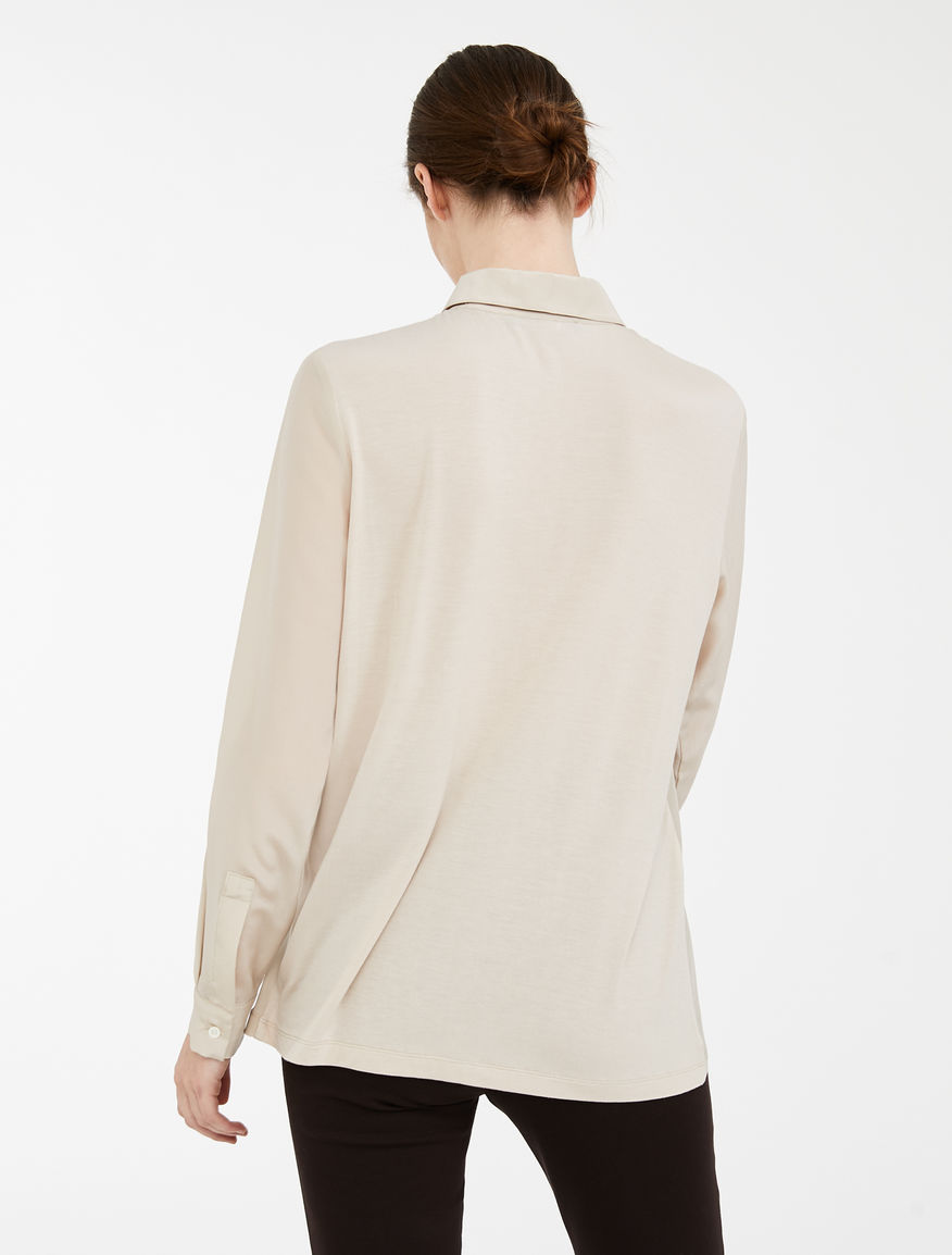 Jersey and silk crêpe shirt Weekend Maxmara Jersey and silk crêpe shirt Weekend Maxmara