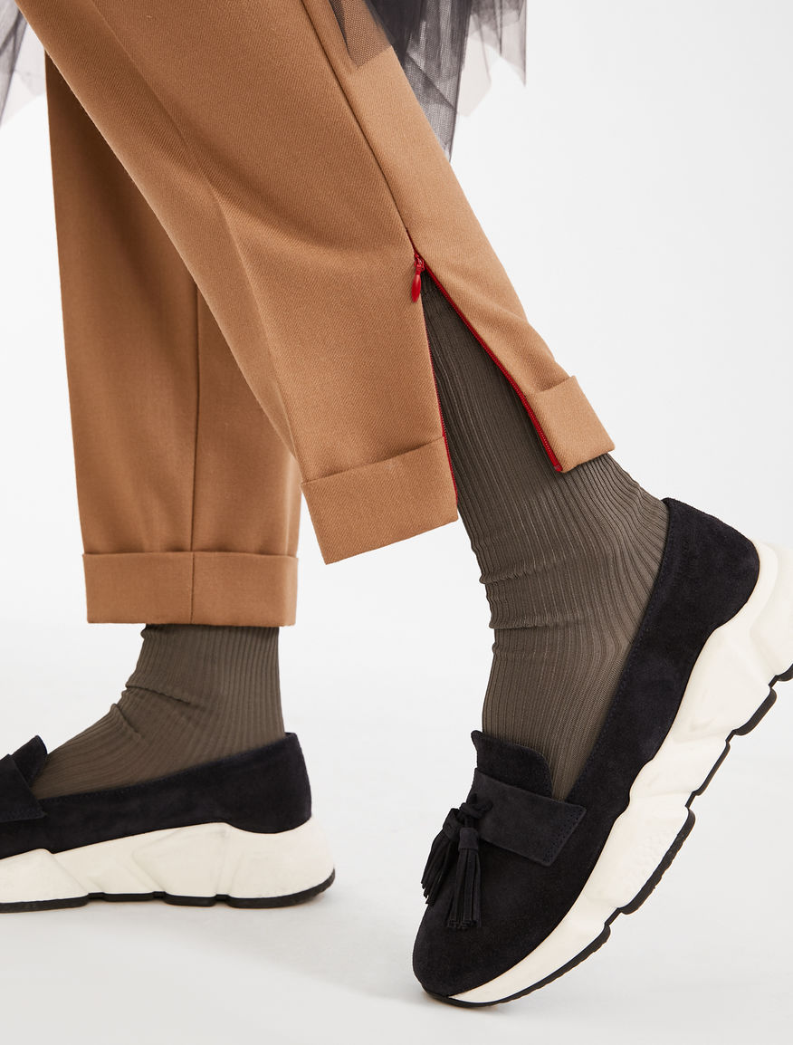 Wool flannel trousers and tulle Weekend Maxmara Wool flannel trousers and tulle Weekend Maxmara
