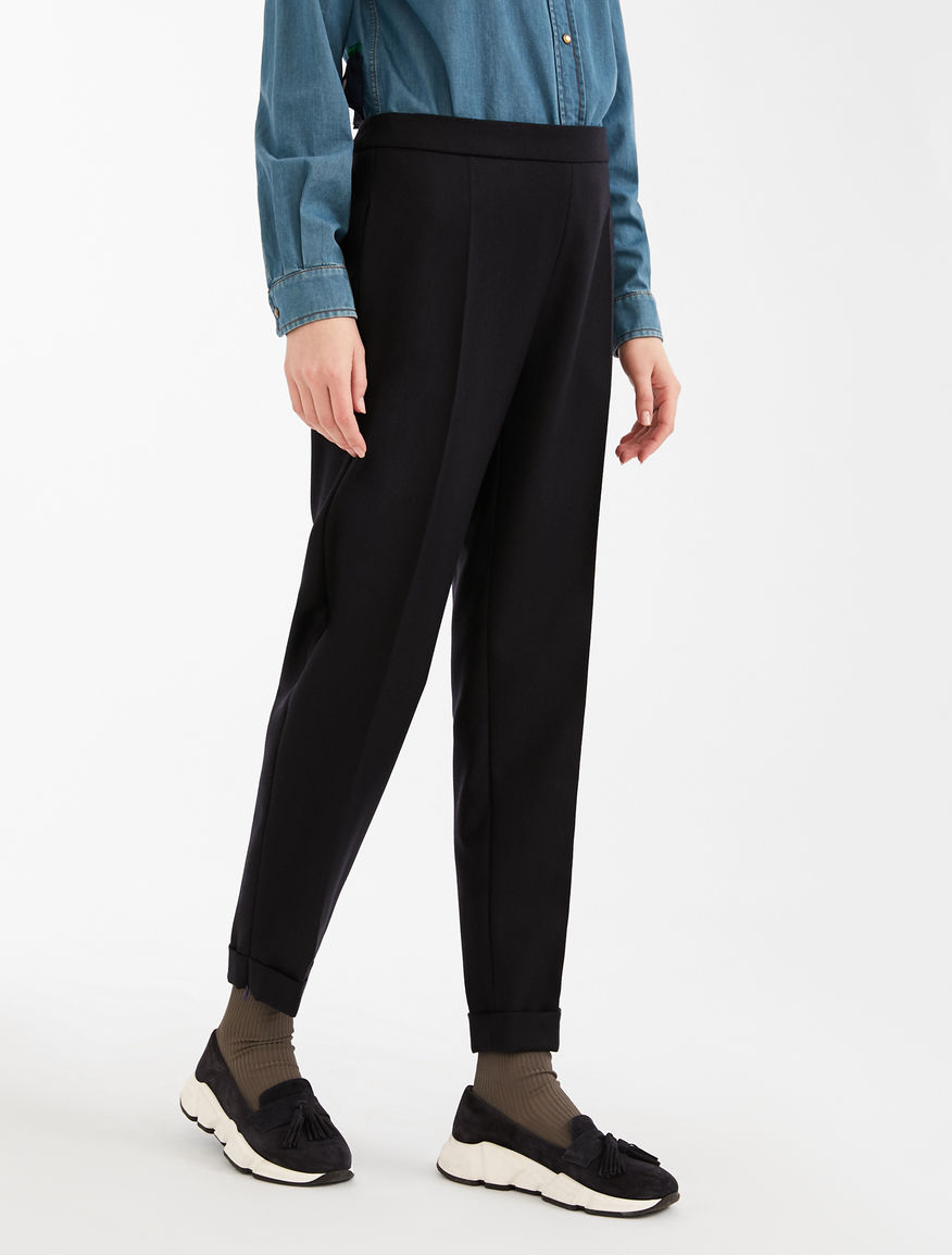 Wool flannel trousers and tulle Weekend Maxmara Wool flannel trousers and tulle Weekend Maxmara