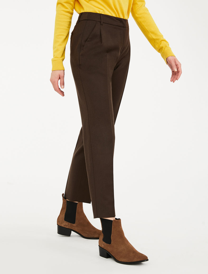 Pantaloni in flanella di lana Weekend Maxmara Pantaloni in flanella di lana Weekend Maxmara