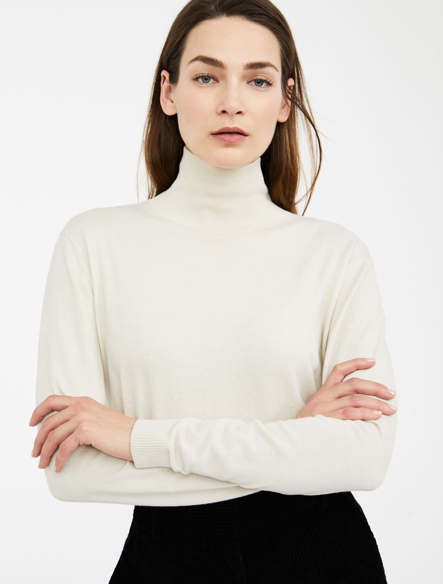 Silk and wool yarn polo neck jumper Weekend Maxmara Silk and wool yarn polo neck jumper Weekend Maxmara