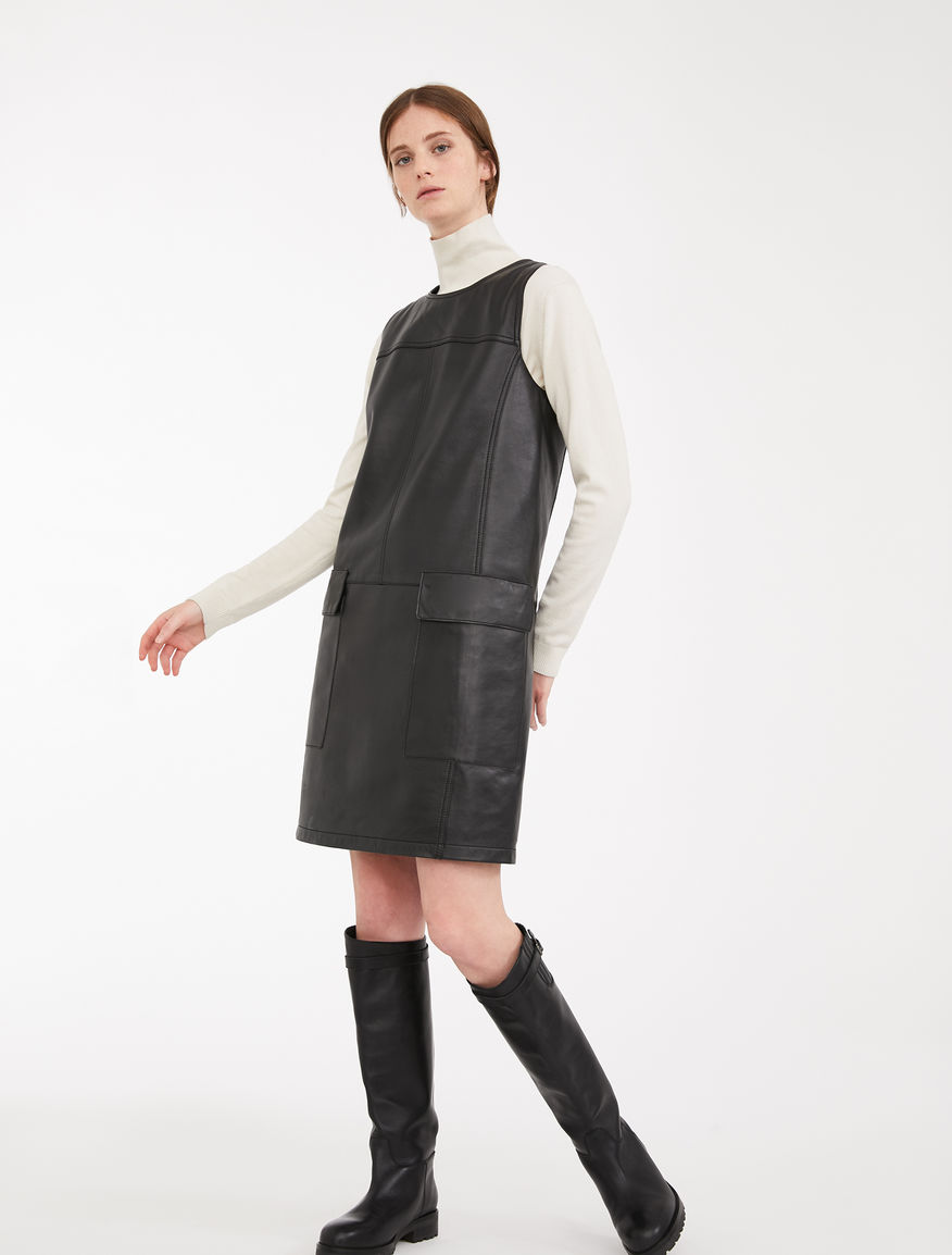 Nappa leather and jersey dress Weekend Maxmara Nappa leather and jersey dress Weekend Maxmara