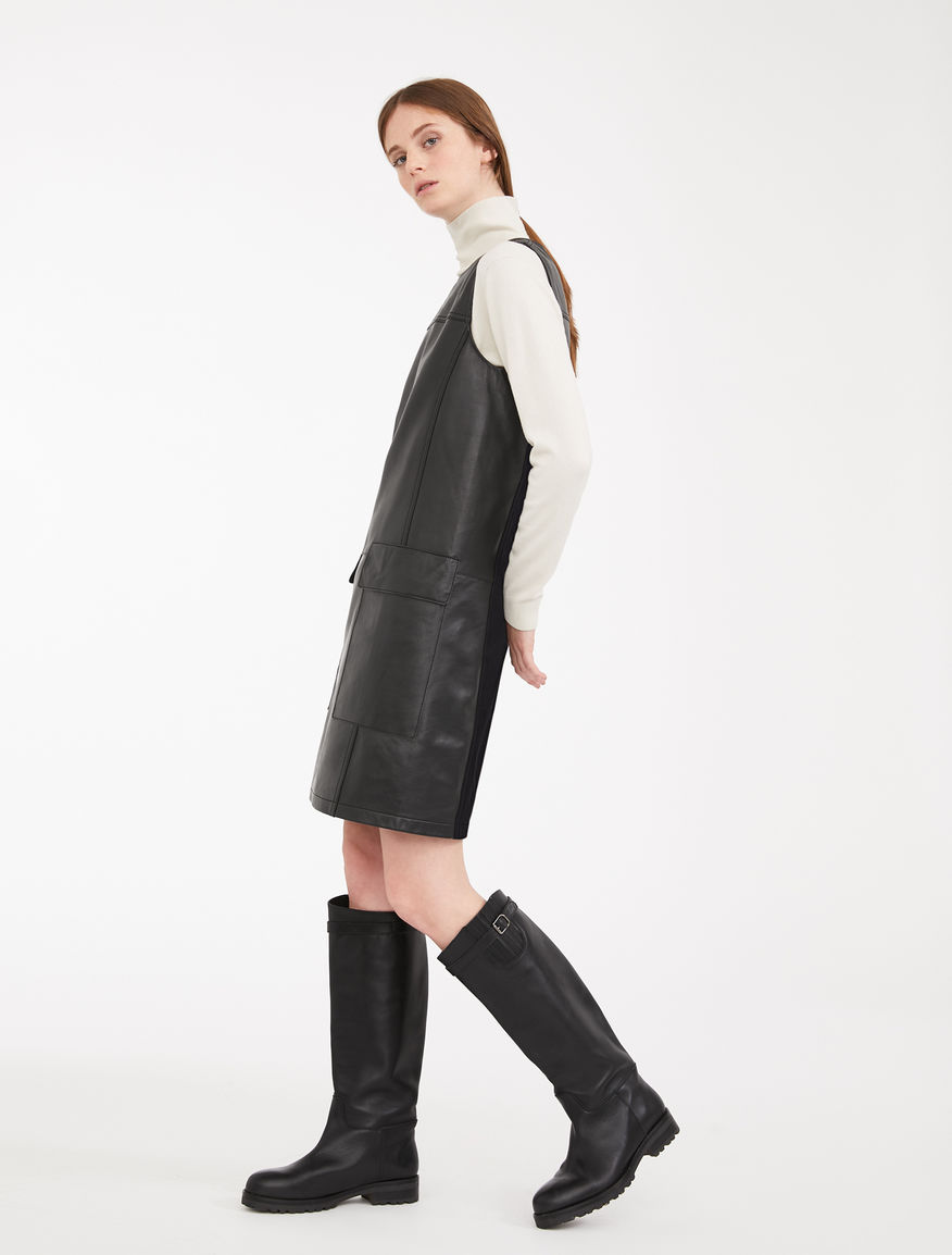 Nappa leather and jersey dress Weekend Maxmara Nappa leather and jersey dress Weekend Maxmara
