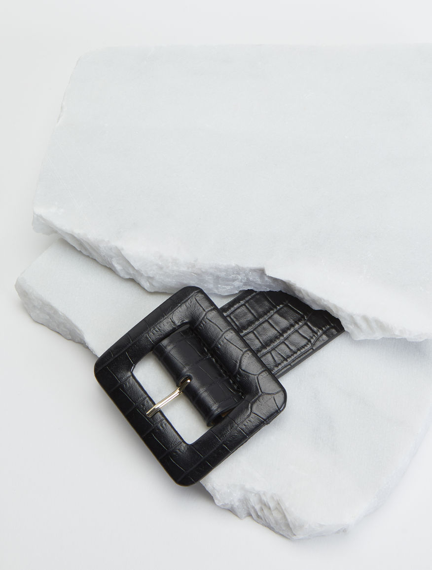 Crocodile print leather belt Weekend Maxmara Crocodile print leather belt Weekend Maxmara