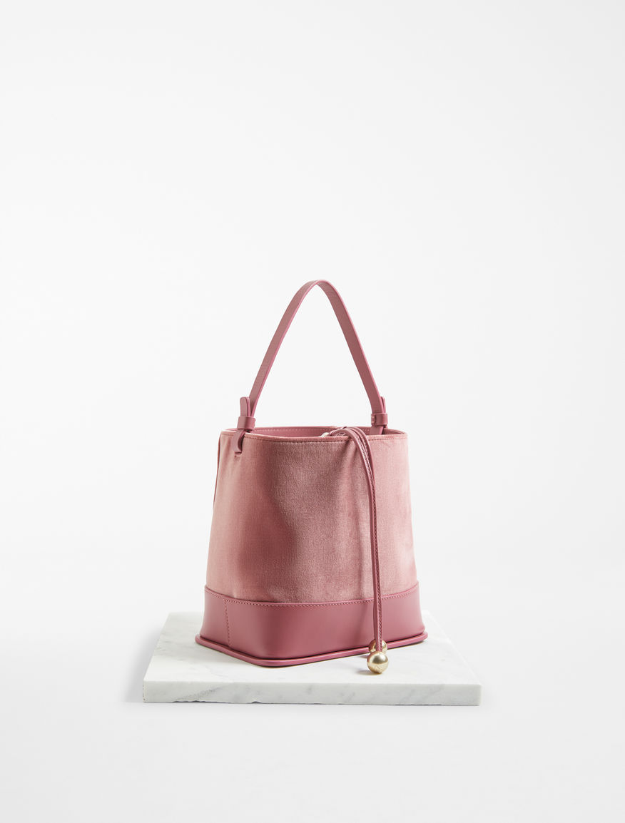 Bucket bag in velvet and leather Weekend Maxmara Bucket bag in velvet and leather Weekend Maxmara