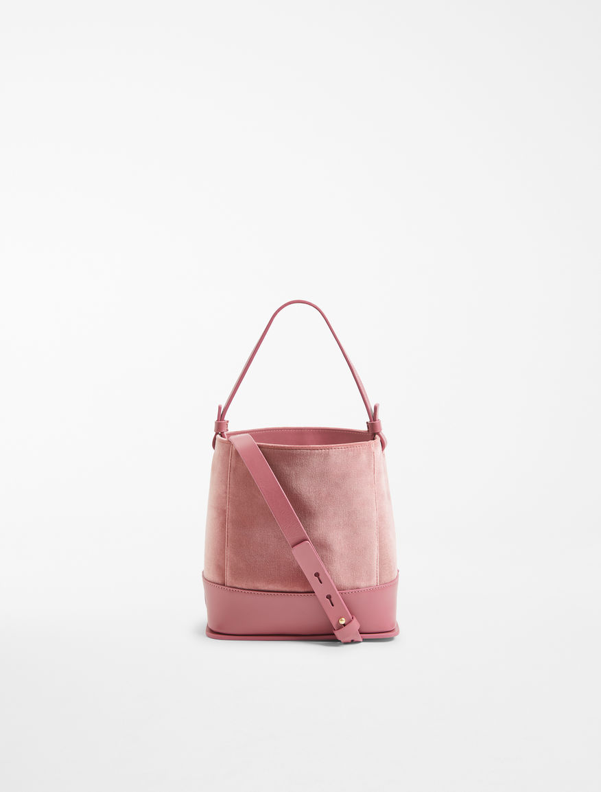 Bucket bag in velvet and leather Weekend Maxmara Bucket bag in velvet and leather Weekend Maxmara