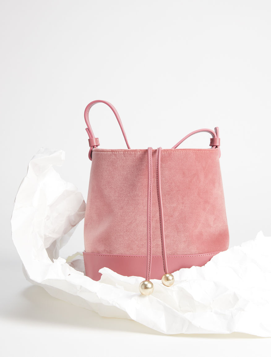 Bucket bag in velvet and leather Weekend Maxmara Bucket bag in velvet and leather Weekend Maxmara