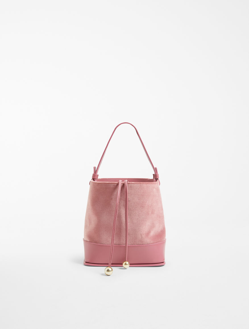 Bucket bag in velvet and leather Weekend Maxmara Bucket bag in velvet and leather Weekend Maxmara