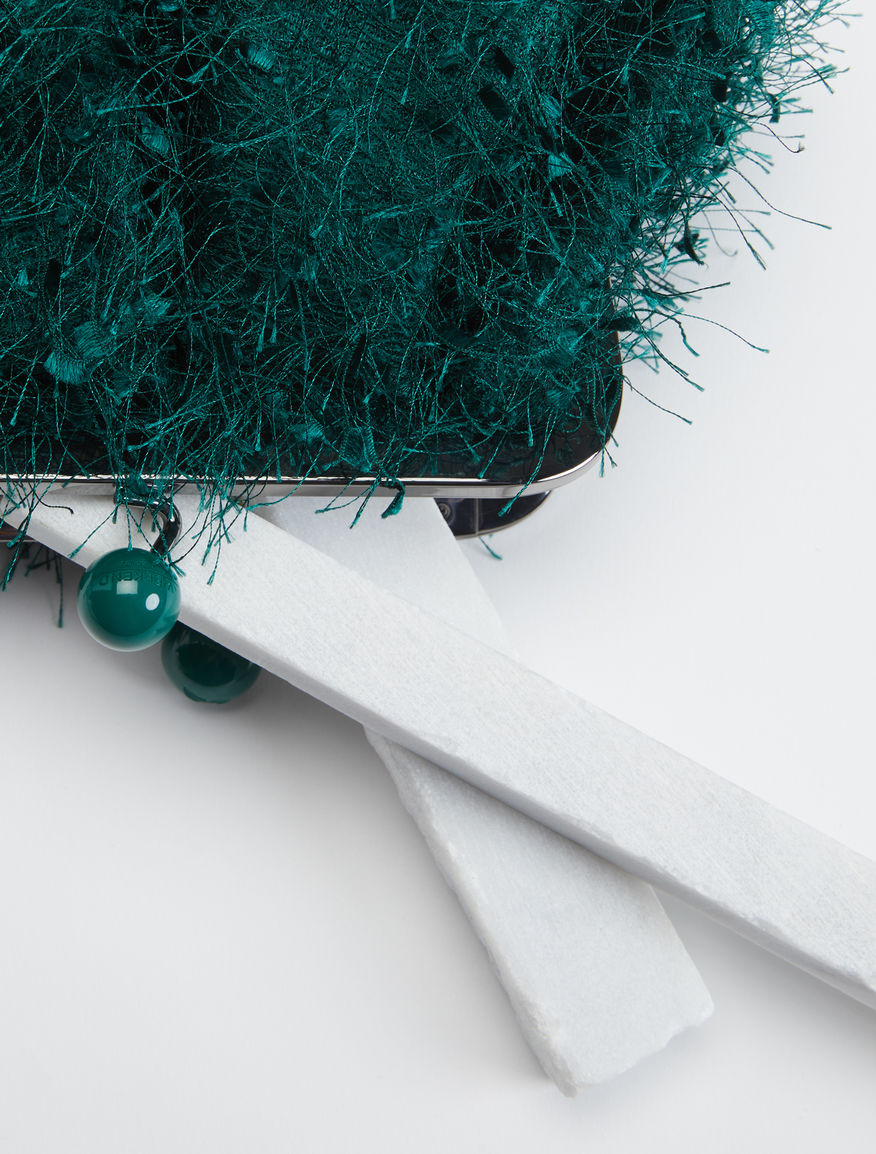 Mini Pasticcino Bag with feathers Weekend Maxmara Mini Pasticcino Bag with feathers Weekend Maxmara
