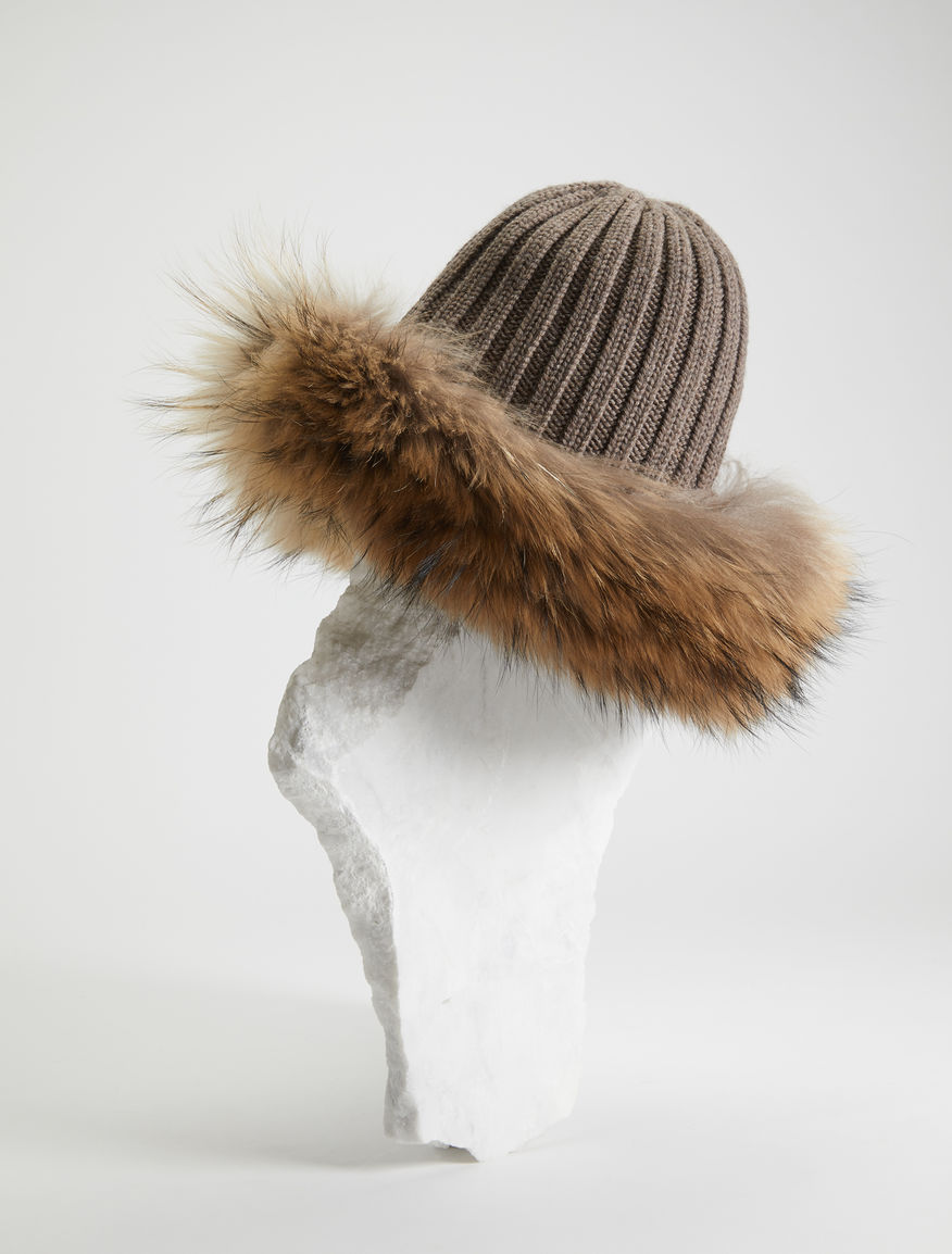 Cuffia in lana e pelliccia Weekend Maxmara Cuffia in lana e pelliccia Weekend Maxmara