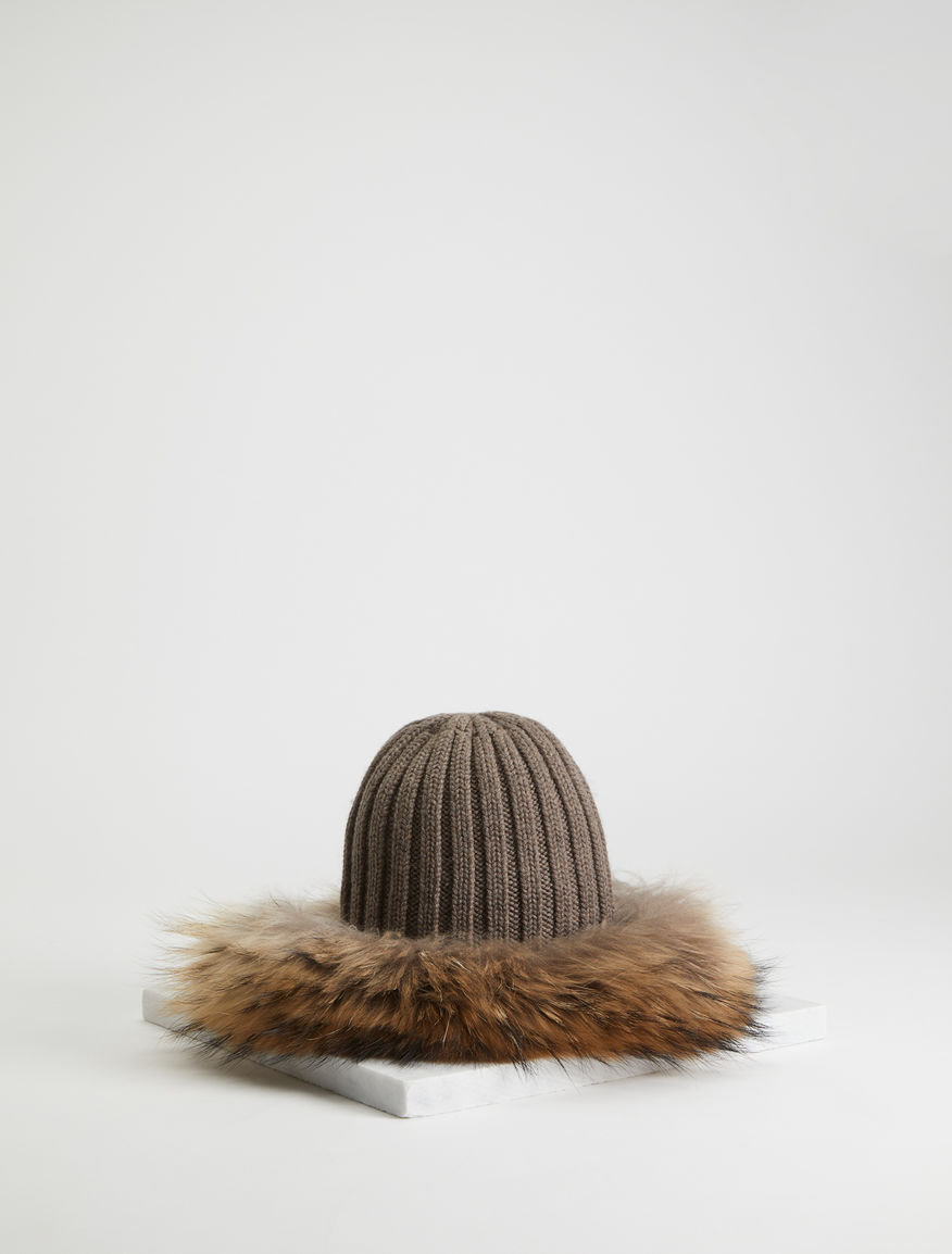 Cuffia in lana e pelliccia Weekend Maxmara Cuffia in lana e pelliccia Weekend Maxmara