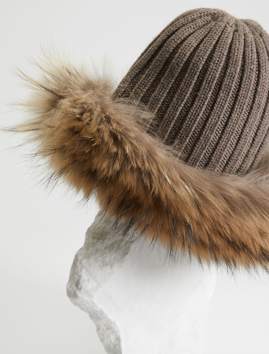 Cuffia in lana e pelliccia Weekend Maxmara Cuffia in lana e pelliccia Weekend Maxmara
