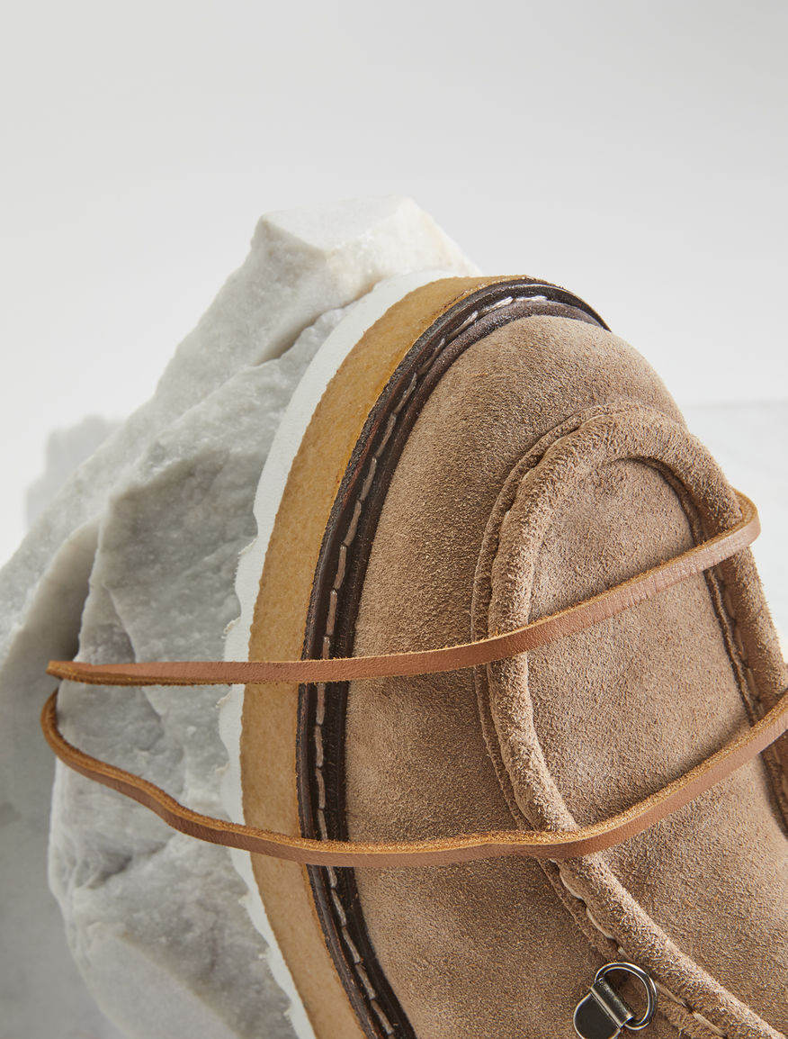 Suede leather low boot Weekend Maxmara Suede leather low boot Weekend Maxmara