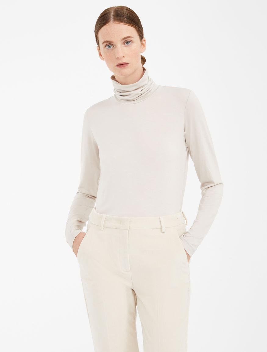 Stretch jersey polo neck jumper Weekend Maxmara Stretch jersey polo neck jumper Weekend Maxmara