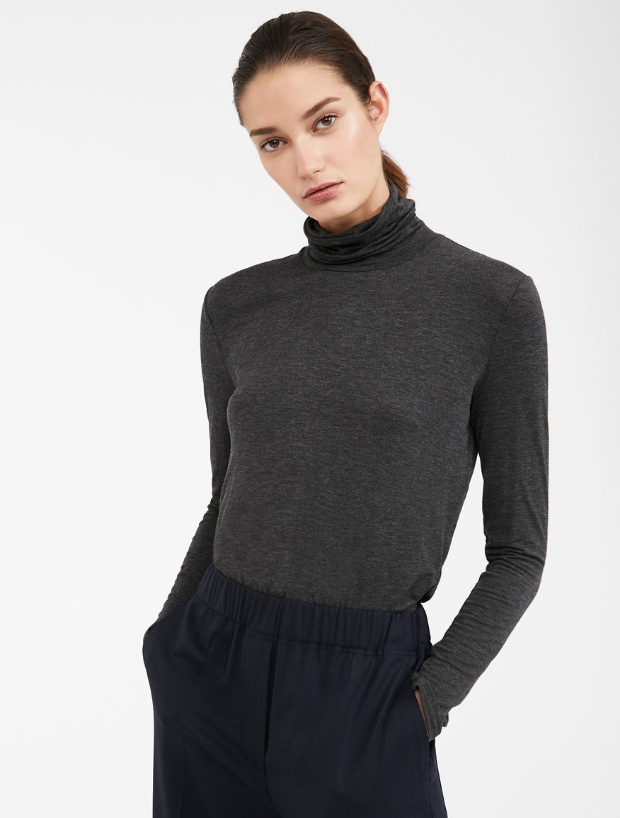 Stretch jersey polo neck jumper Weekend Maxmara Stretch jersey polo neck jumper Weekend Maxmara
