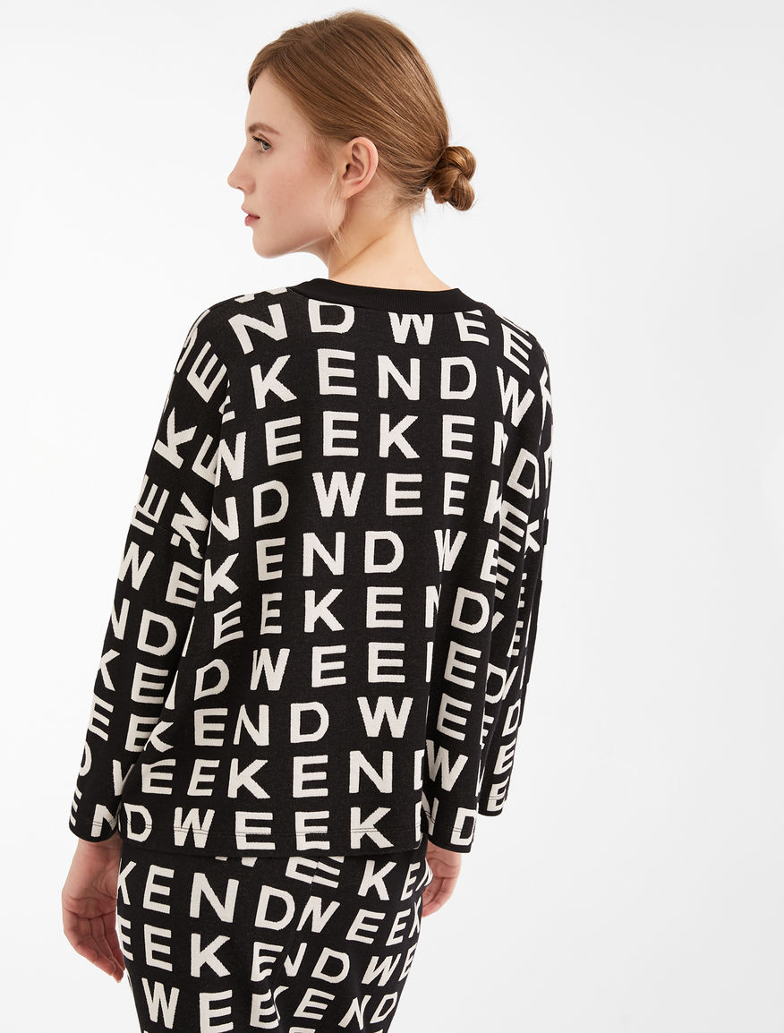 Jacquard jersey sweatshirt Weekend Maxmara Jacquard jersey sweatshirt Weekend Maxmara