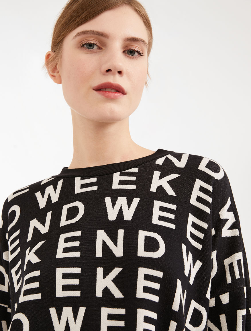 Jacquard jersey sweatshirt Weekend Maxmara Jacquard jersey sweatshirt Weekend Maxmara