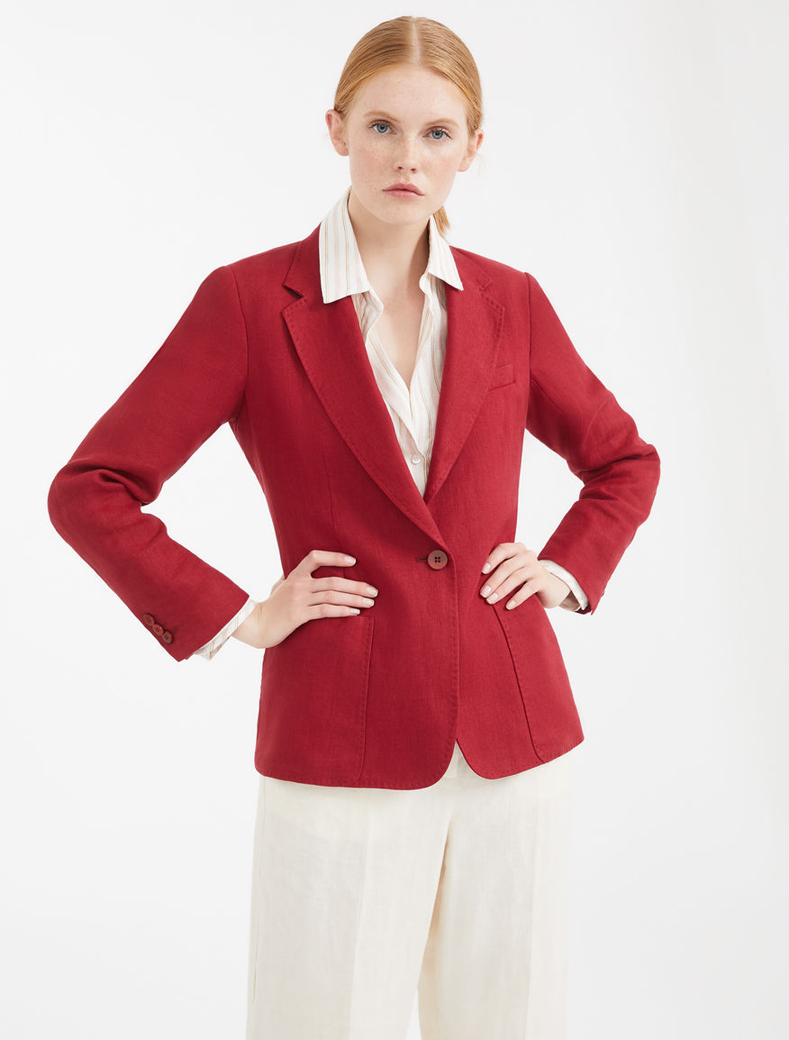 Linen canvas blazer Weekend Maxmara Linen canvas blazer Weekend Maxmara