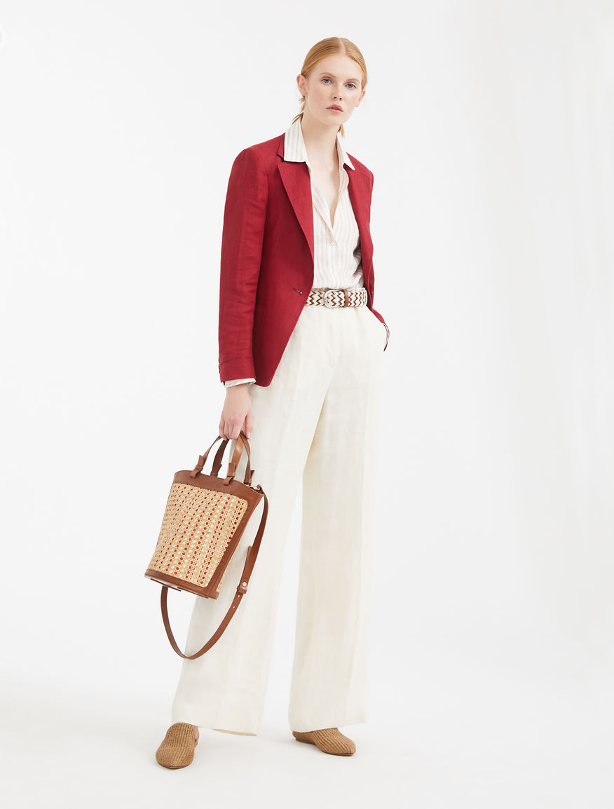 Linen canvas blazer Weekend Maxmara Linen canvas blazer Weekend Maxmara