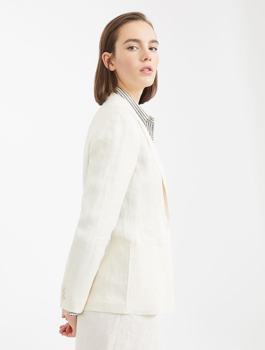 Linen canvas blazer Weekend Maxmara Linen canvas blazer Weekend Maxmara