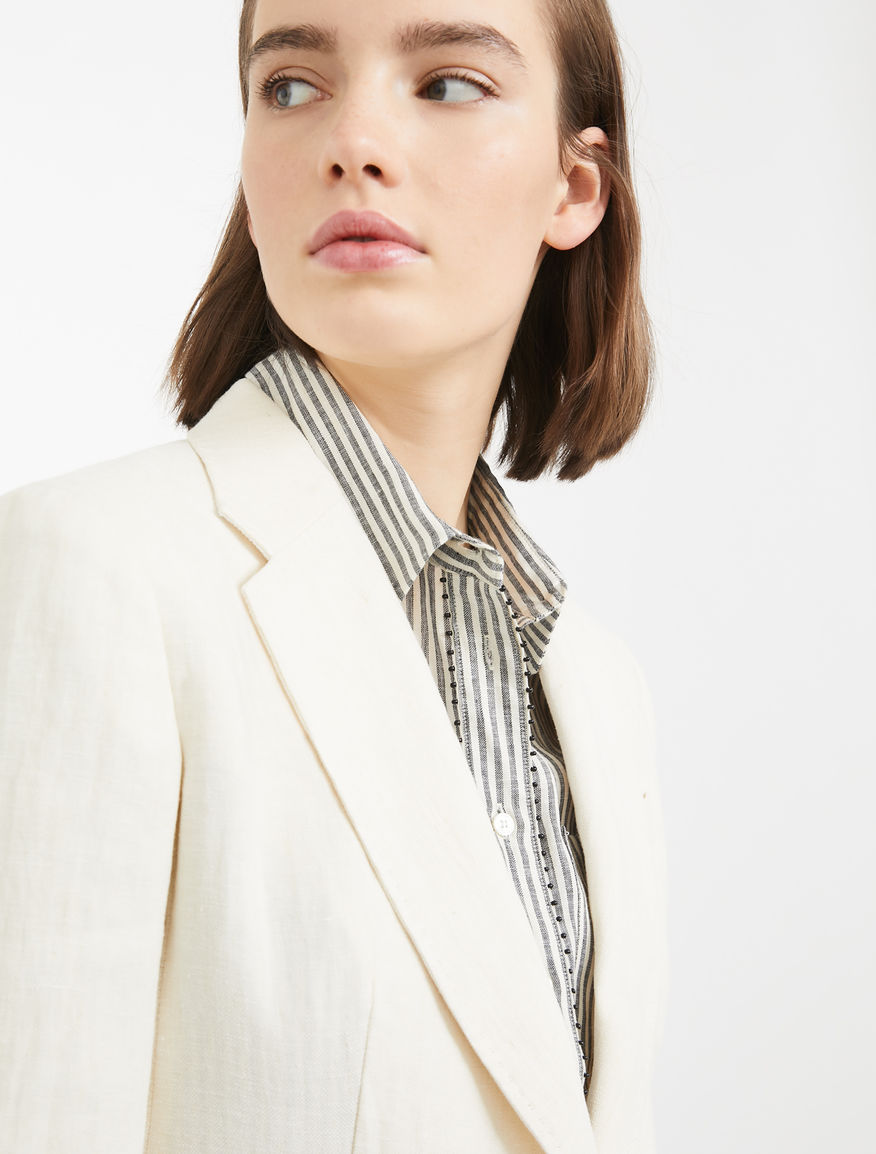Linen canvas blazer Weekend Maxmara Linen canvas blazer Weekend Maxmara