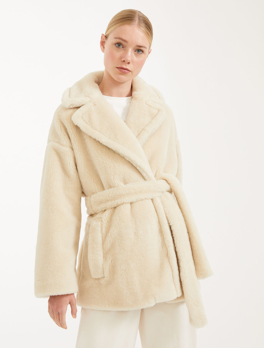 Coat in fur effect wool Weekend Maxmara Coat in fur effect wool Weekend Maxmara